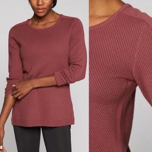 Athleta Merino Wool Thermal Honeycomb Sweater